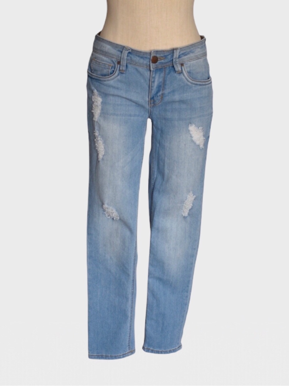 Dollhouse Charley Light Wash Distressed Skinny Jeans